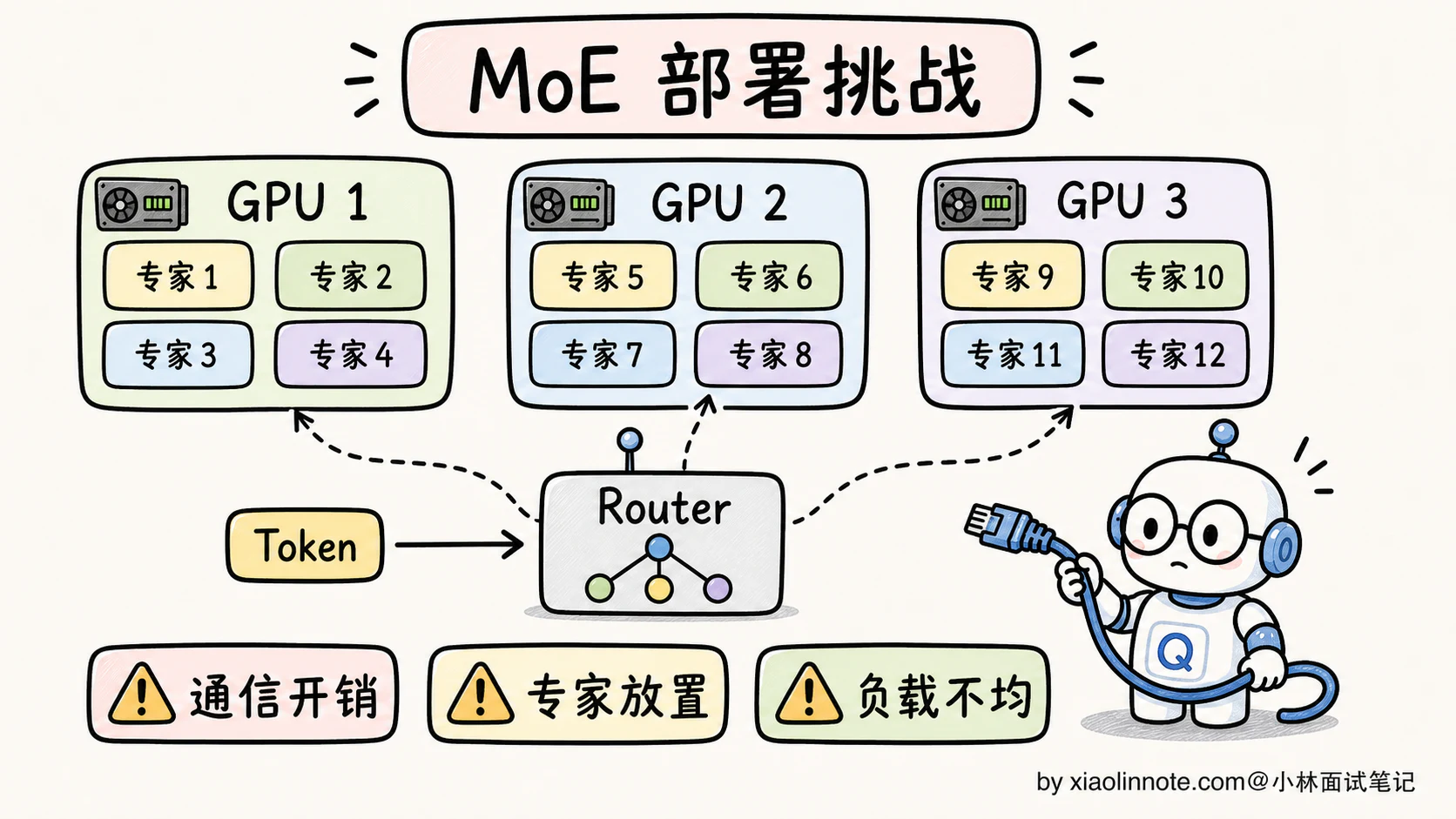 19. MoE 混合专家模型是什么?DeepSeek V3、Qwen 为什么用 MoE? - 图 8