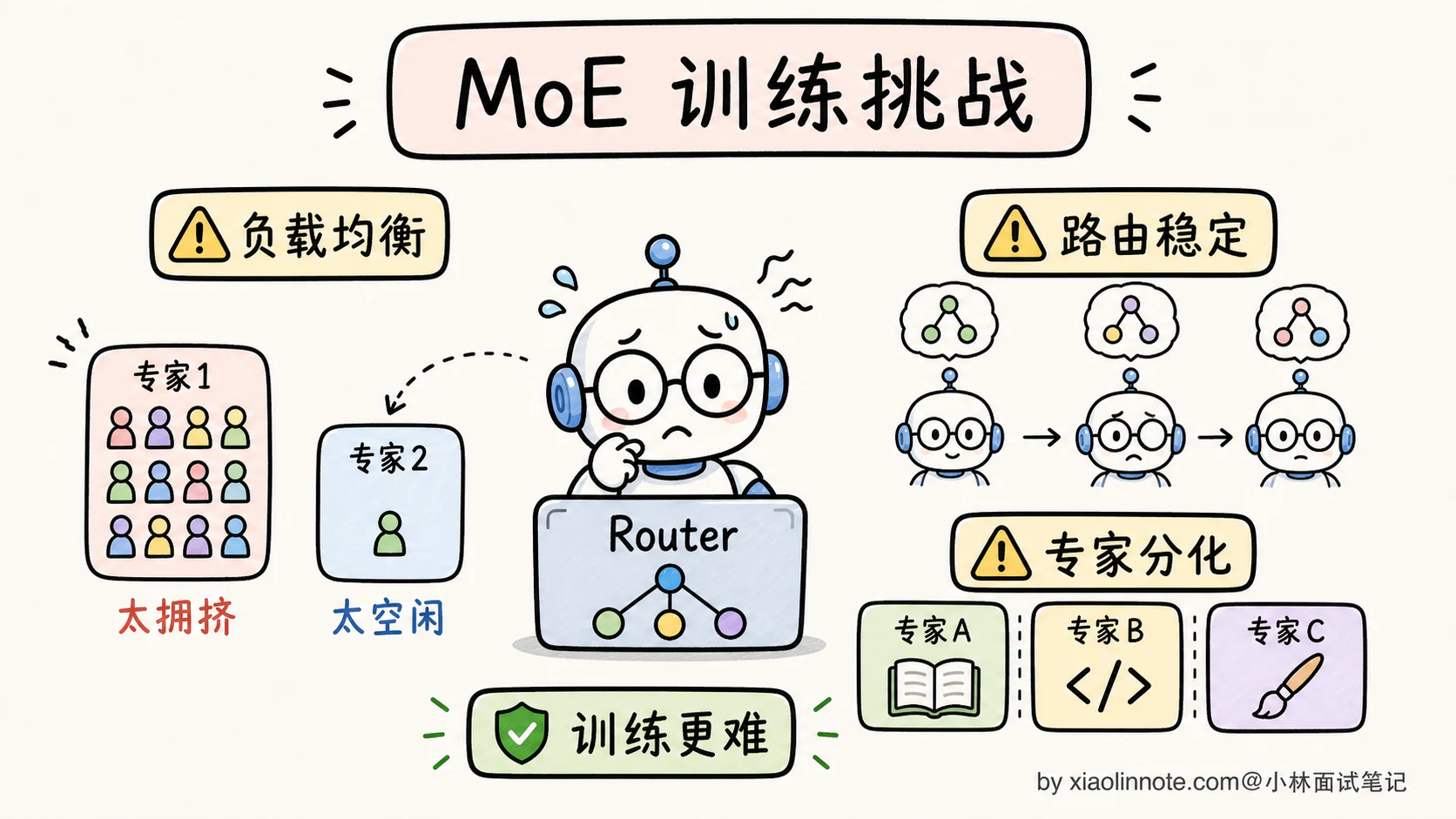 19. MoE 混合专家模型是什么?DeepSeek V3、Qwen 为什么用 MoE? - 图 7