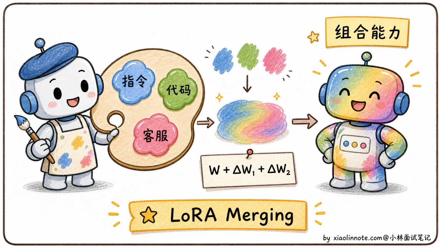 9. 请讲一下 LoRA 技术，除了减少参数量，它还有哪些优点？ - 图 5