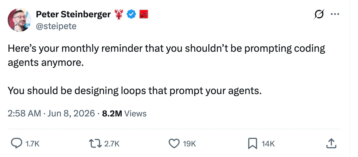 Loop Engineering 是什么?AI 编程从 Prompt 到 Loop 的范式转变 - 图 3